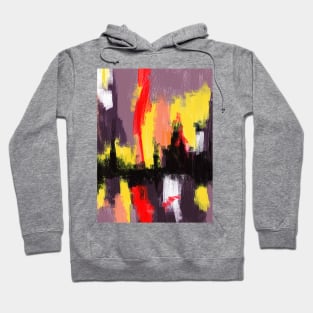 Vibrant Night abstract oil painting Hoodie